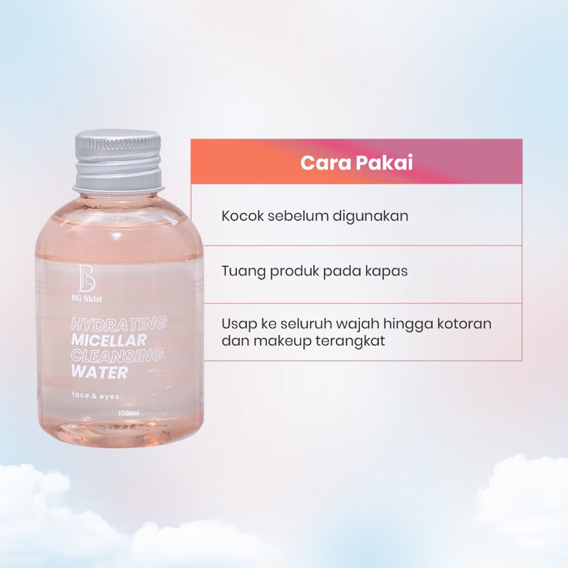 READY COD BG SKIN HYDRATING MICELLAR WATER PENGHAPUS MAKE UP MISELAR WATER pembersih makeup