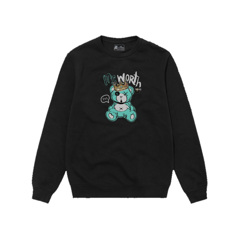 SWEATER CREWNECK PRIA WANITA DISTRO COLOUR FULL BEAR PREMIUM UNISEX