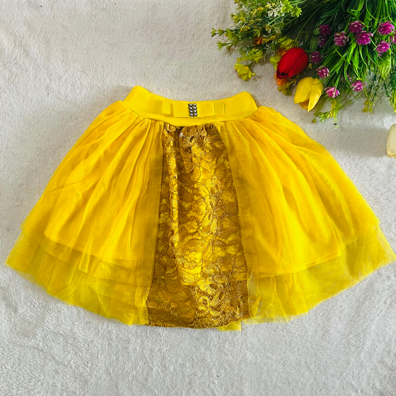 Rok tutu brokat tile rok pendek anak 2 3 tahunan