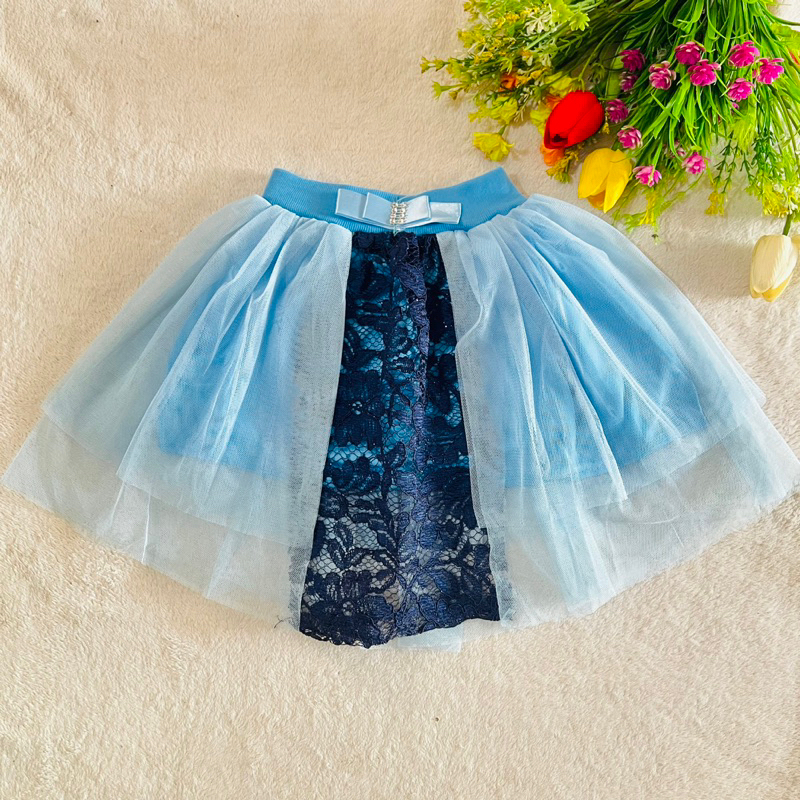 Rok tutu brokat tile rok pendek anak 2 3 tahunan