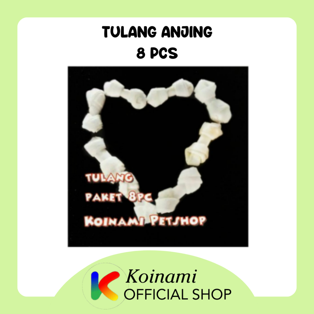 Tulang Anjing 8 Pcs / Snack Anjing / koinami petshop