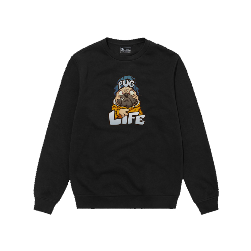 'PUG LIFE' Sweater Crewneck Distro Pria Wanita Premium