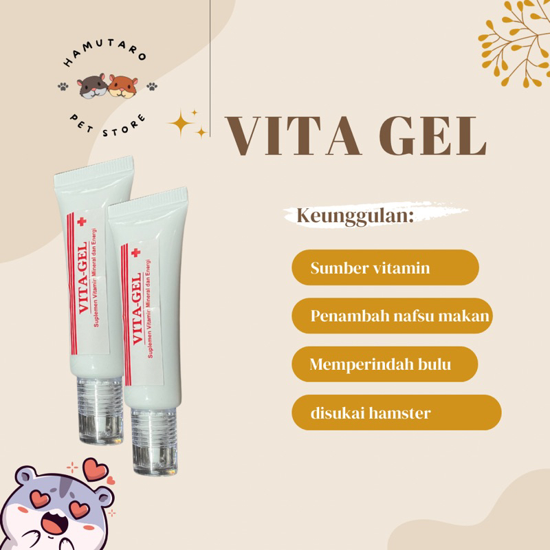 Vita-Gel Suplemen Vitamin , mineral dan Energi Untuk Hewan