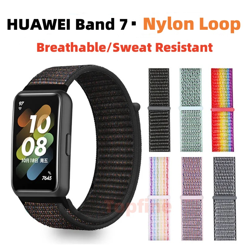 Tali✅Huawei Band 7 Nylon Strap Tali Pengganti Huawei Band 7 Bahan Nilon Loop
