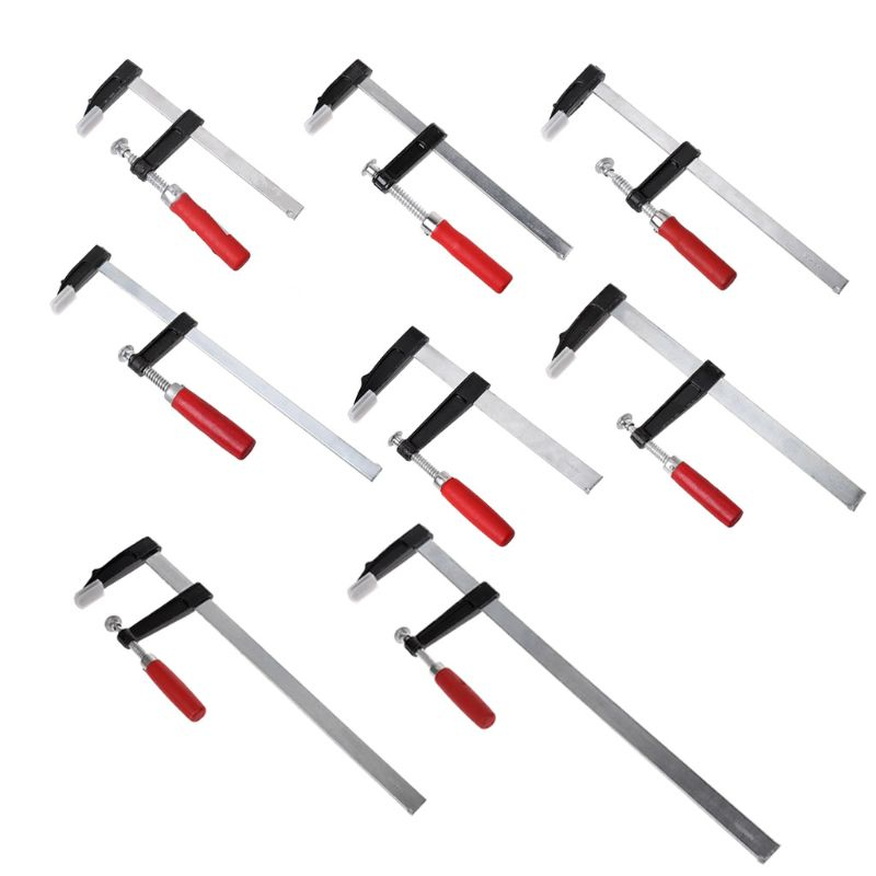 Klem F Clamp Jepit Papan Kayu Heavy Duty Woodworking 120 x 1000 mm - Dec04 - Silver