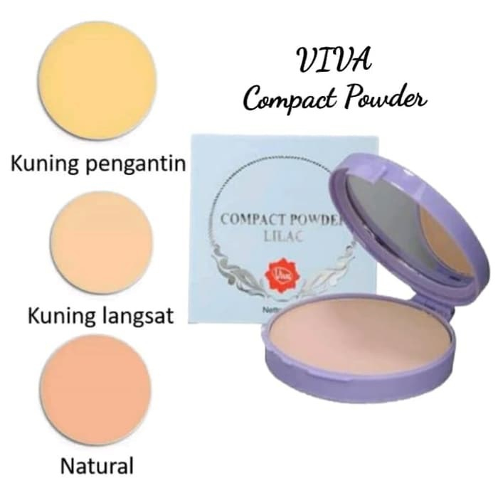 QEILA - Viva Compact Powder Lilac 19gr Series | Bedak Padat Viva