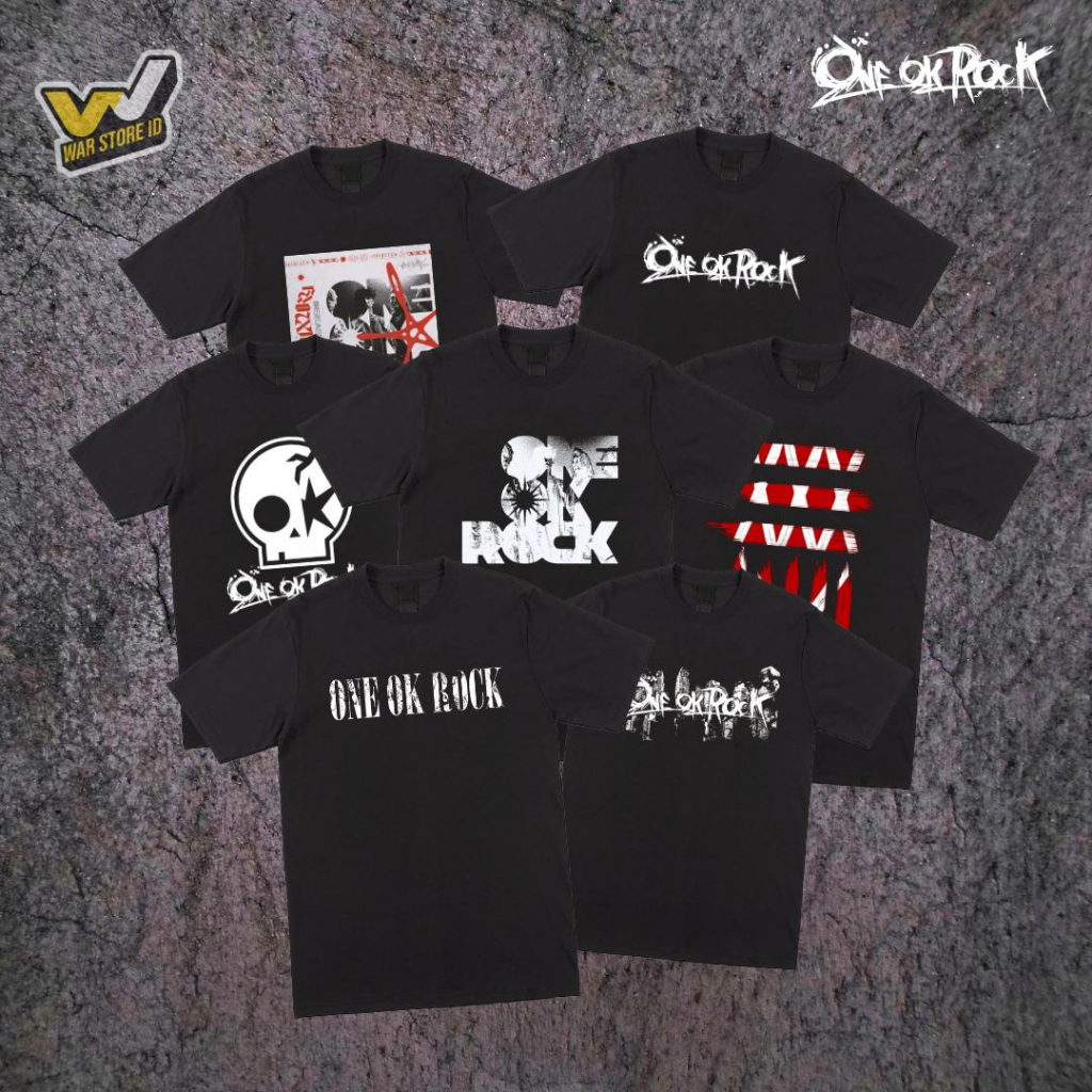 KAOS BAND / Kaos ONE OK ROCK / ONE OK ROCK / BAJU MUSIK Alternative Rock