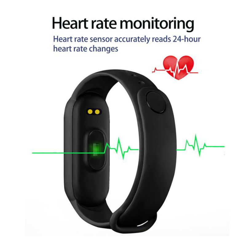 M7 Smartwatch Bluetooth Smartband Fitness Tracker Colour Display HeartRate Waterproof Jam Tangan Pria Wanita Digital
