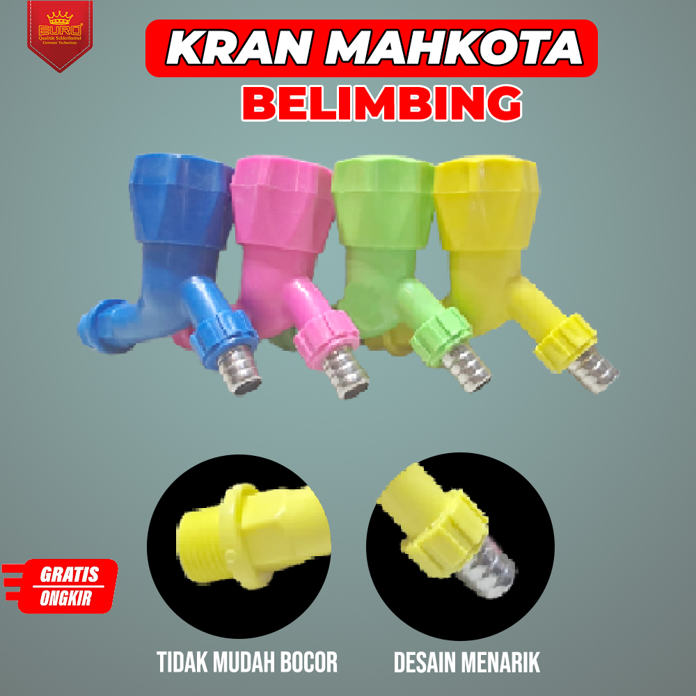 Kran Keran Air PVC Jumbo Mahkota Belimbing Plastik Taman 1/2 inch