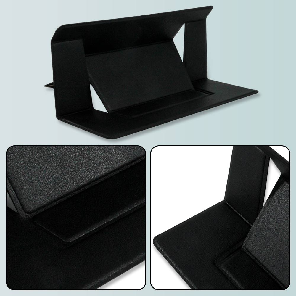 Laptop Tablet Stand Portabel Paper-Thin Magnetic Desk Holder - WK030 - Black