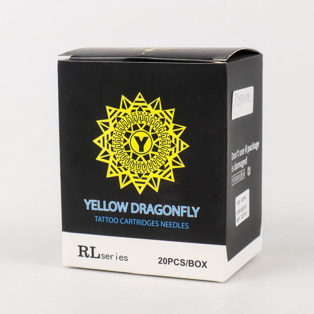 Yellow Dragonfly Jarum Tato Alis Sekali Pakai Tattoo 20PCS - 1203RL - Yellow