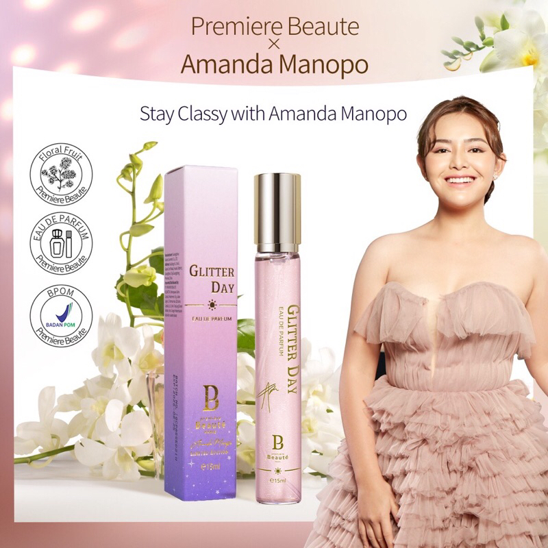 Premiere Beaute X Amanda Manopo perfume Parfum GLITTER DAY/SPARKLE NIGHT EAU DE PARFUM 15ML