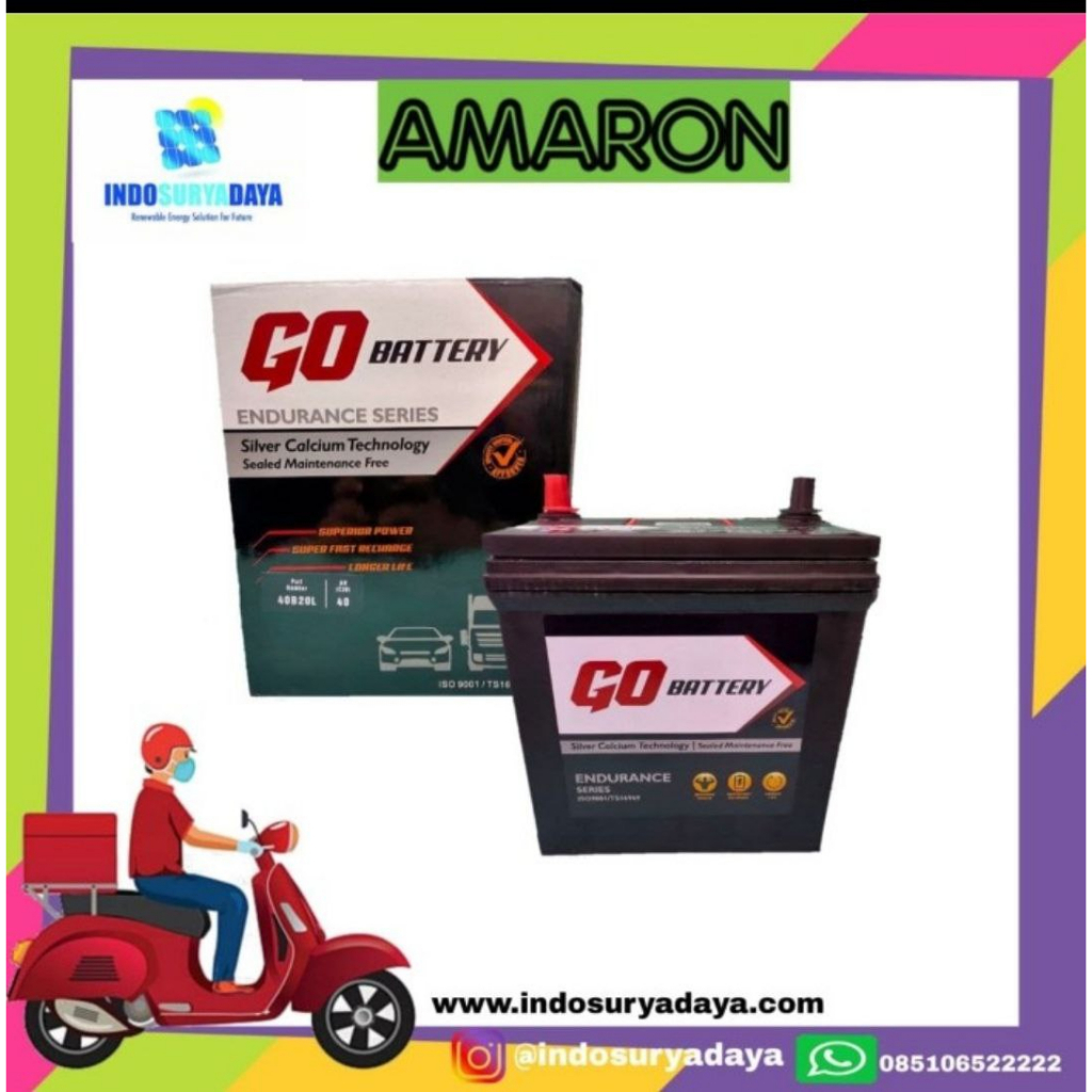 AKI MOBIL GO BATTERY KERING / MF NS40ZL 12 V / 40 AH