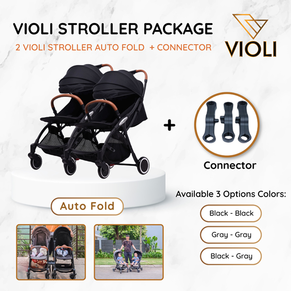 Bundling Package Violi Stroller Auto Fold + Connector