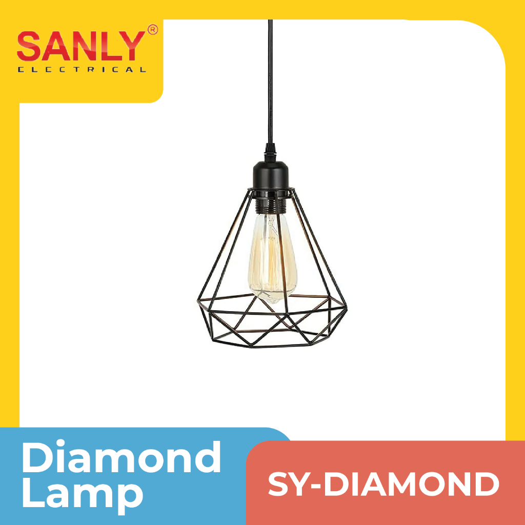 Lampu gantung Hias minimalis Model Vintage Diamond