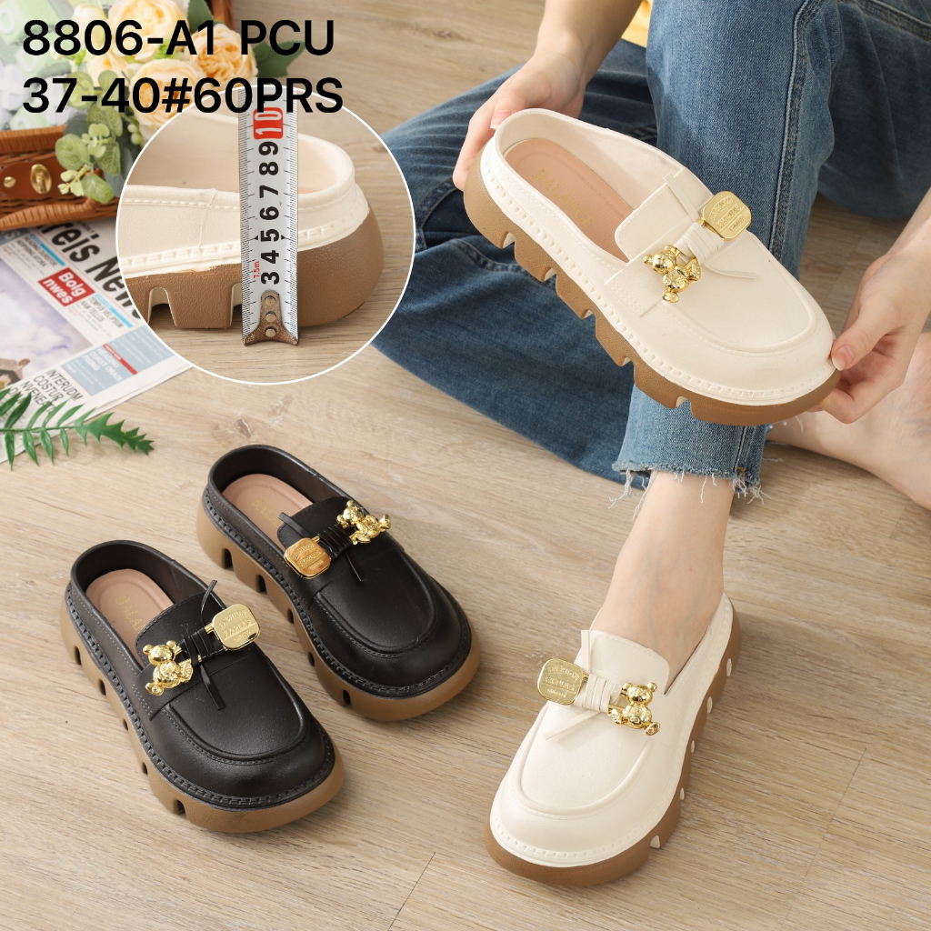 Sepatu Jelly Wanita Selop Fashion/Sepatu Selop Wanita Casual Import Terbaru