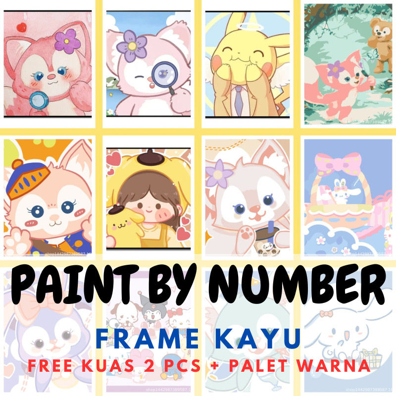 Paint By Number Kanvas Lukis Canvas DIY Painting ST0025