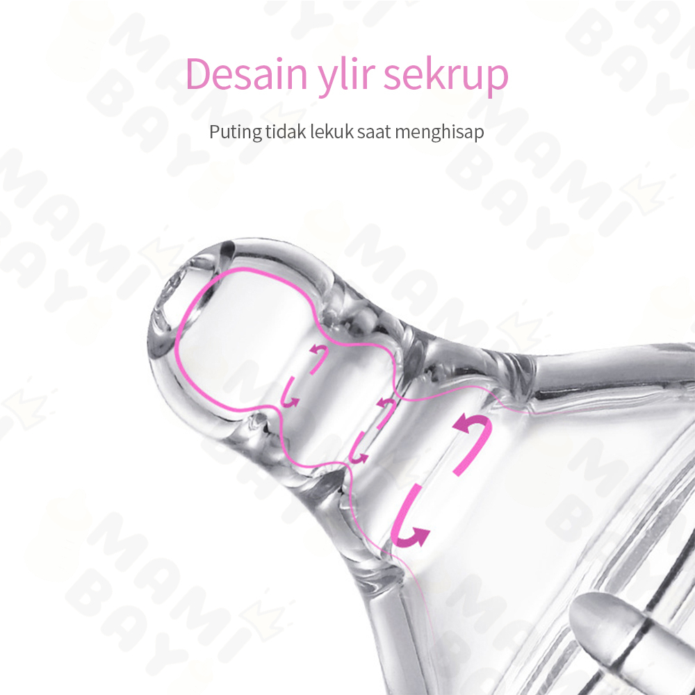 Mamibayi Dot bayi BPA free dot Silikon pengganti slim neck nipple dot