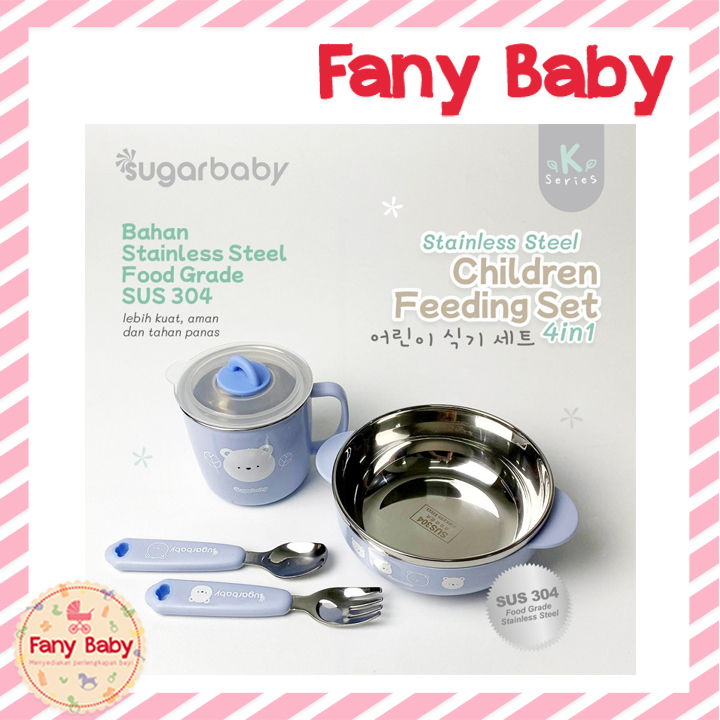 SUGAR BABY CHILDREN FEEDING SET 4 IN 1