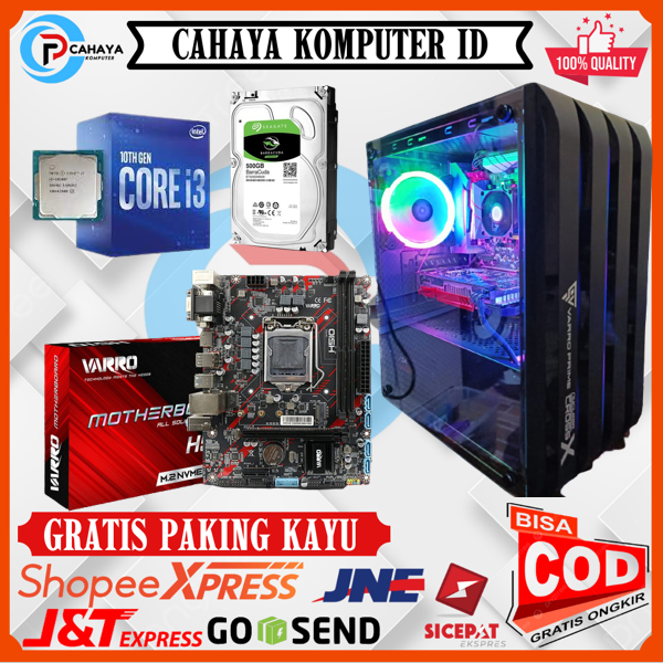 Pc Intel Core I3 10100F Gen10 Ram 8GB DDR4 VGA 2GB SSD 256GB Siap Pakai Murah GARANSI 1 TAHUN