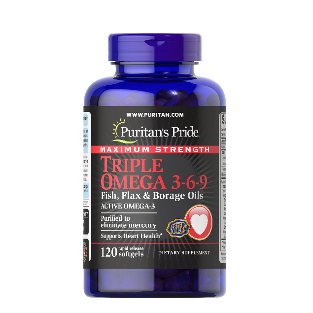 Puritan's Pride Triple Omega 369 - 120 Softgels