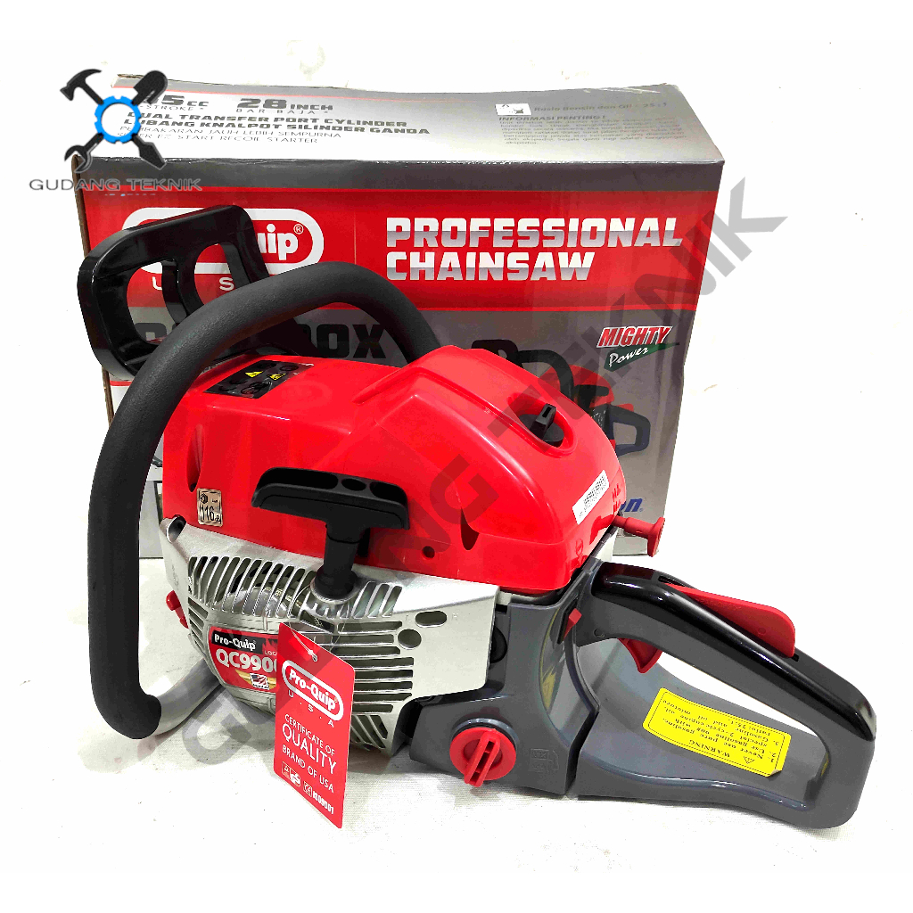 Chainsaw Gergaji Kayu 28&quot; QC9900X PROQUIP LASER TIP / Mesin Gergaji Potong Belah Kayu 28 Inch QC 9900 X PRO QUIP