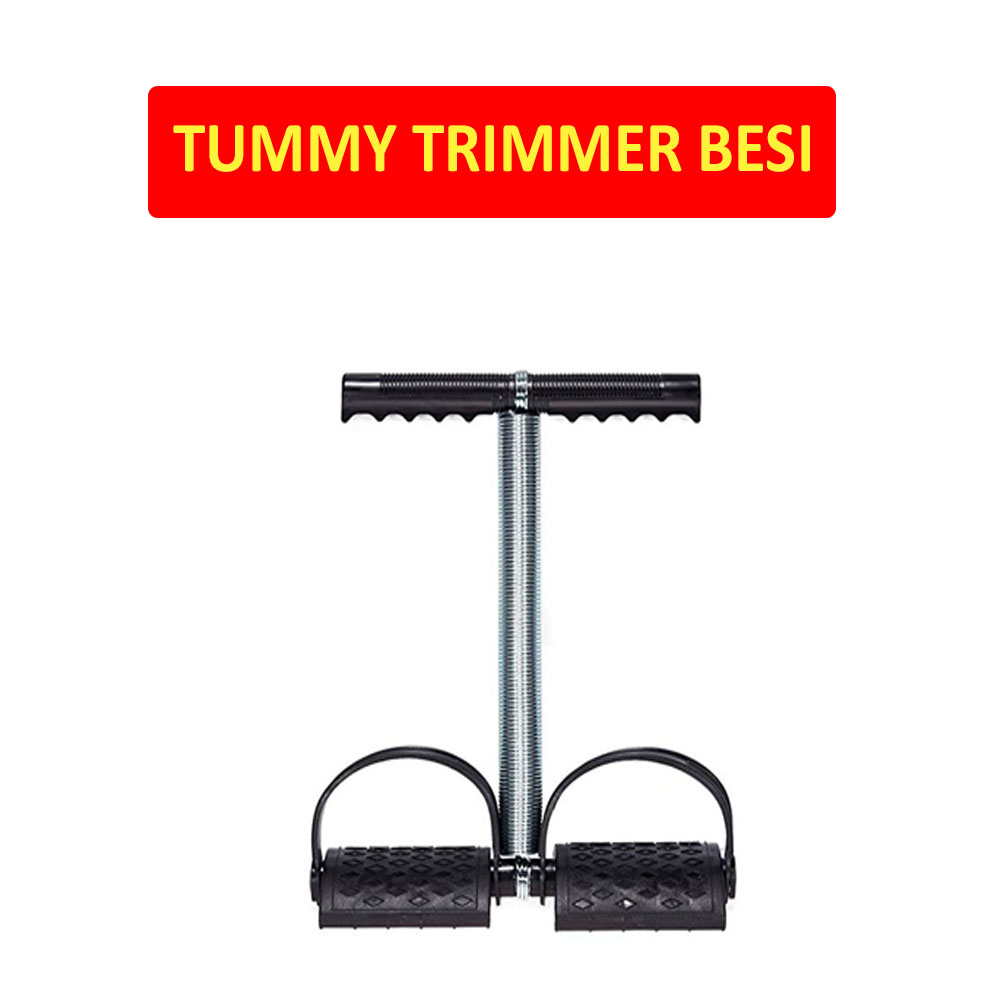 Tummy Trimmer Besi Alat Olahraga Pengencang Pengecil Perut Praktis Body Trimmer Pembakar Lemak Perut Pelangsing Perut Alat Pembentuk Tubuh Alat Fitness Rumahan Portable Fitnes Tumy Tumi Trimer Stainless Portabel