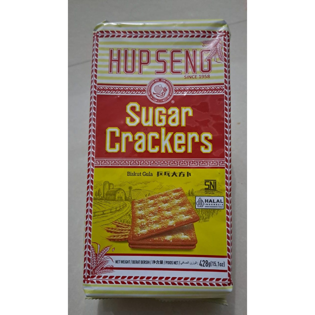 

Roti Kering Biskuit HUP SENG Crackers Sugar Manis 428GR Malaysia