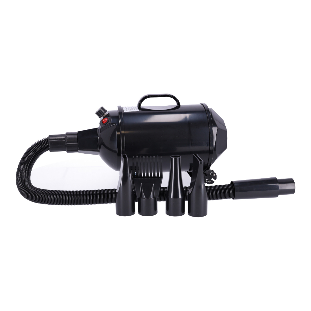 Pengering Bulu Kucing Anjing Hair Dryer for Pets Fast Blow 2400W - H75 - Black