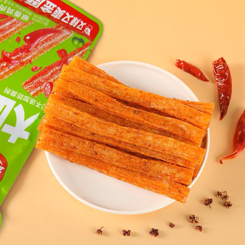 [HALAL] Latiao Spicy Mini Latiao Jin Mo Fang 30g 金磨坊大面筋