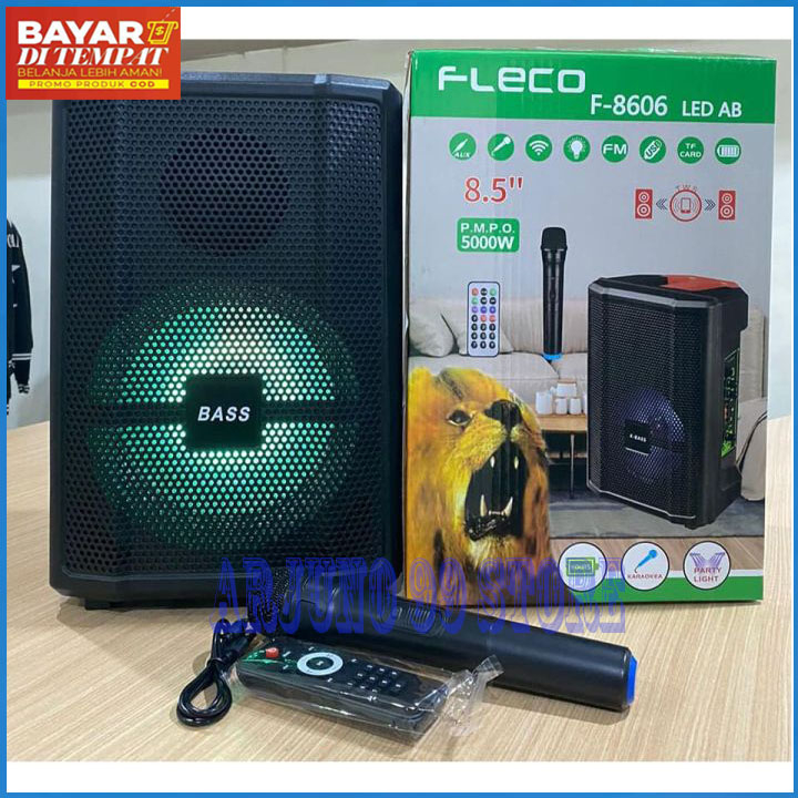 SPEAKER BLUETOOTH FLECO F-8606 LED AB / F-8606 BAL | SPEAKER FLECO F 8606 LED AB | FLECO F-8606BAL 8