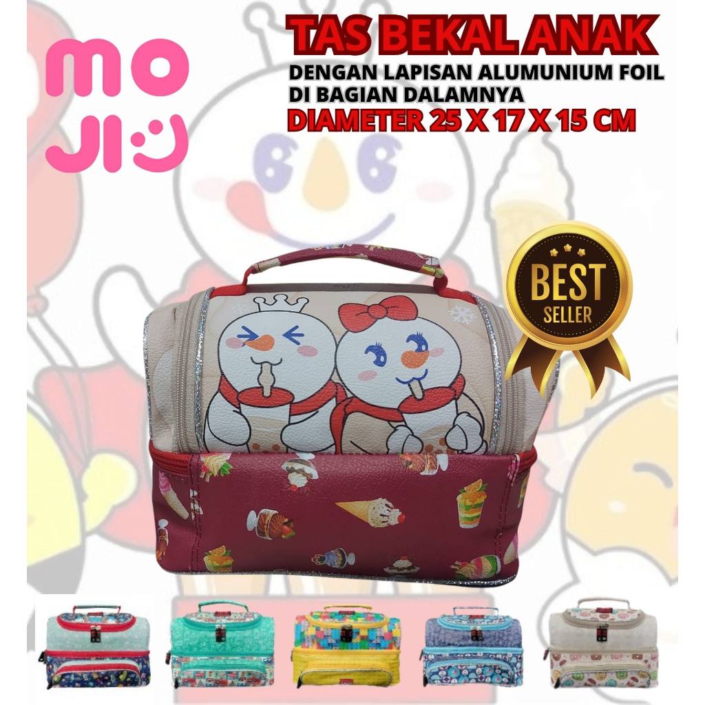 Tas Kotak Bekal Rantang 2 Susun - Tas Kotak Makan - Lunch Bag - Seilor