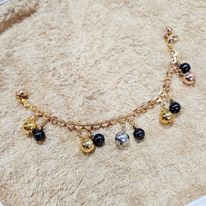 Gelang Premium Lapis emas gelang krincingan tidak karatan anti alergi Premium Qualit CR29