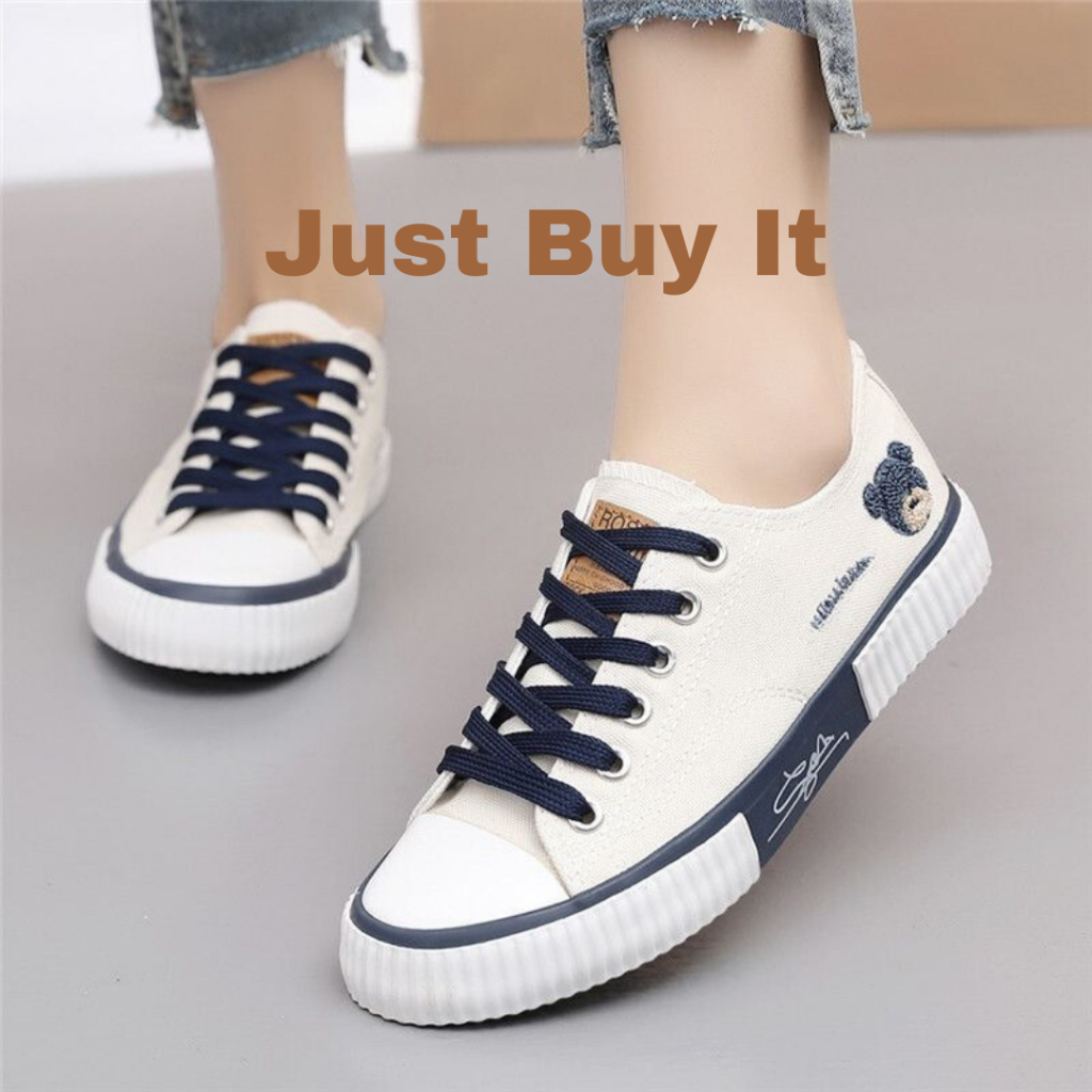 JBI-0251[ Bisa COD ] Sepatu Wanita Sneakers Tali Kanvas dan Elegan Sepatu Import Original Terbaru-Sepatu Canvas Wanita Import High Quality