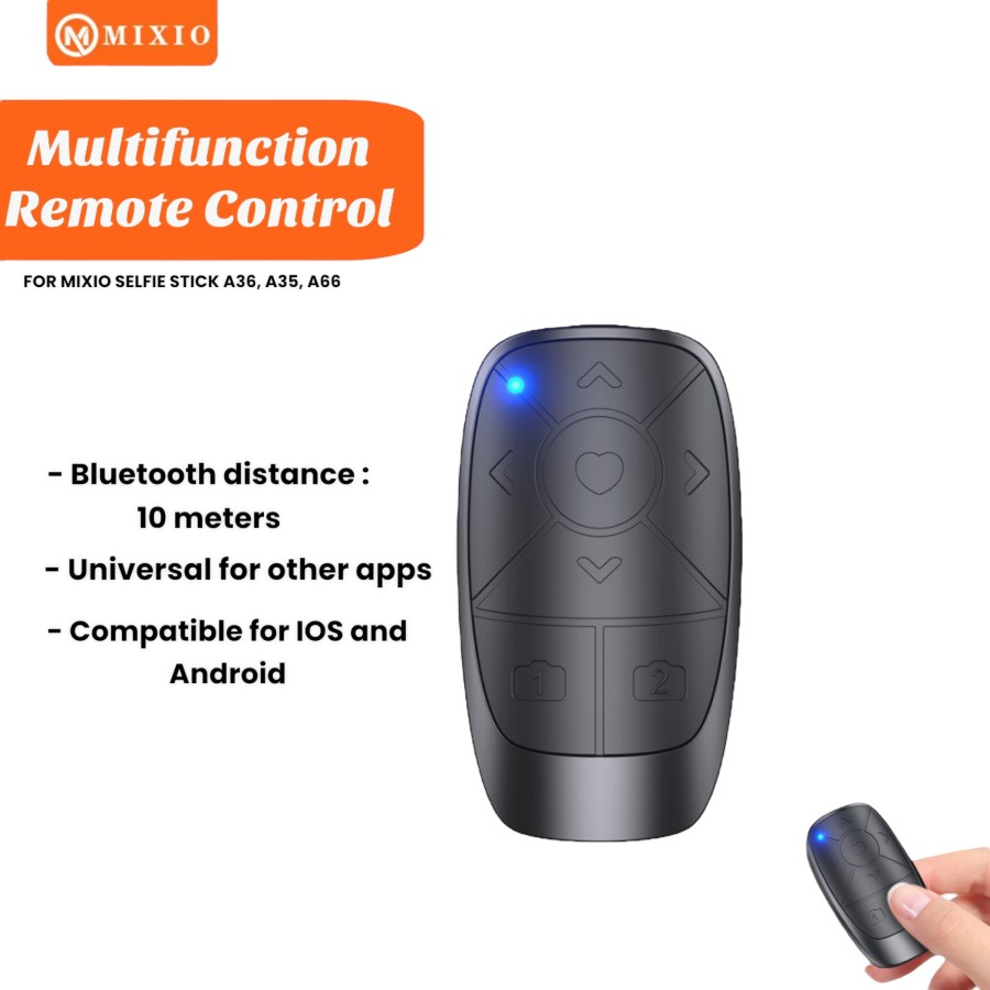 MIXIO - Multifunction Bluetooth Remote Control Selfie Wireless Shutter