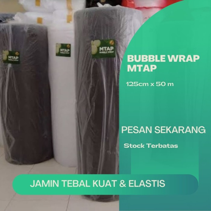 

MEDAN BUBBLE WRAP MTAP BENING HITAM UKURAN 125cm x 50 M KHUSUS GRAB/INSTAN/GOSEND