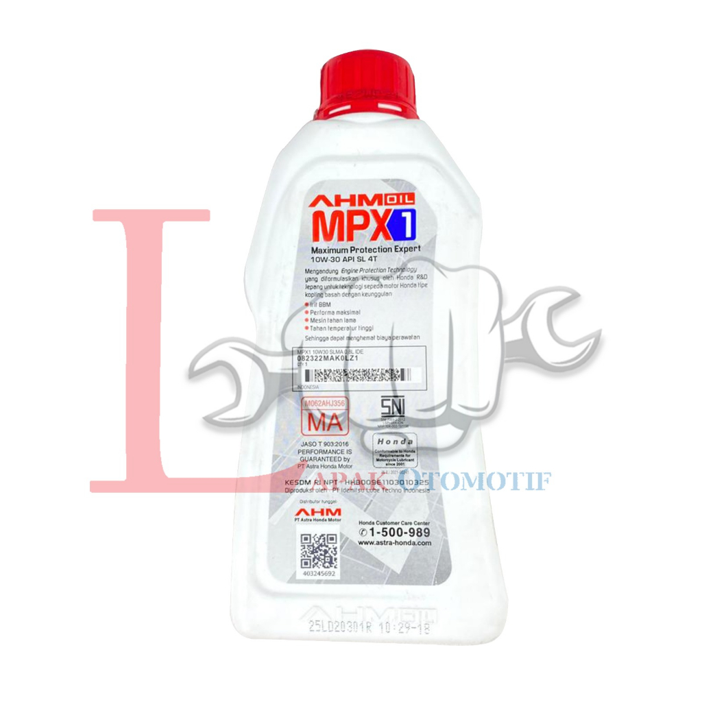 -LOI- OLI AHM MPX 1 800ML SAE 10W-30 SL MA