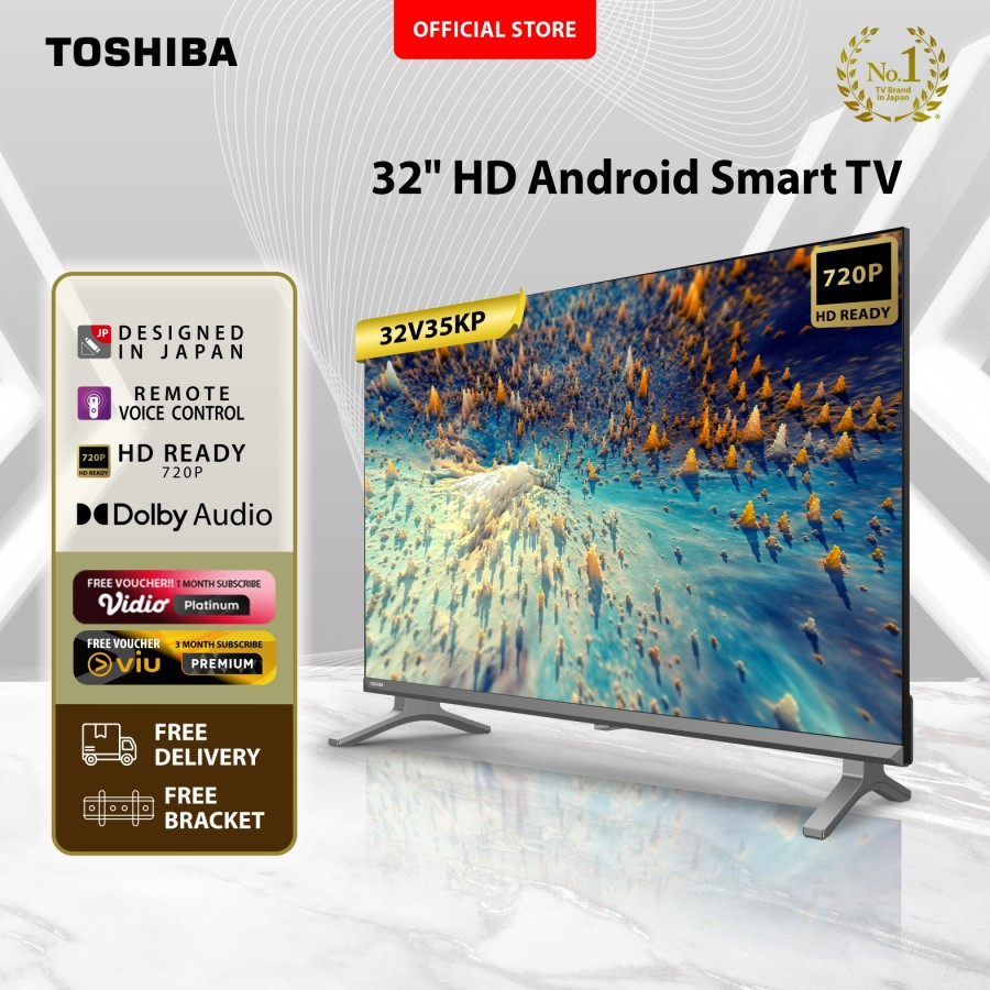 Toshiba 32V35KP LED TV - HD Smart Android 32&quot; [FREE BRACKET]