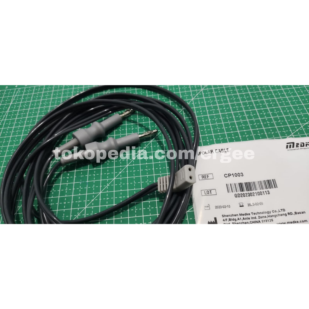 Kabel Forcep ESU / Forcep Cauter Bipolar Banana to AHA Aesculap CP1003