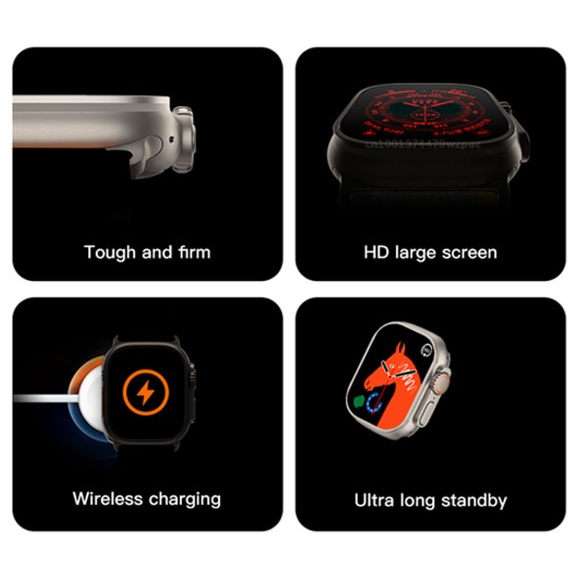 Smartwatch T800 Ultra Jam Tangan Pria Jam Tangan Pintar Jam Tangan Cowok Jam Tangan Sport Jam Smartwatch Pria