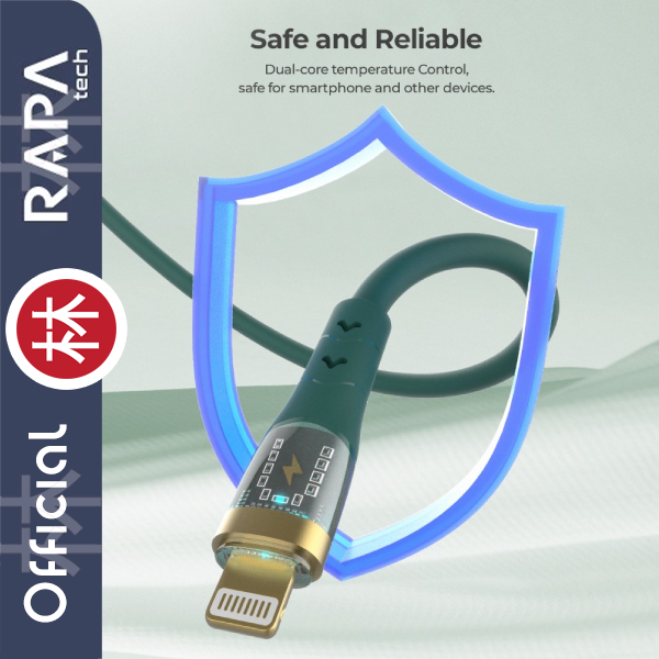 RAPAtech DC7072 - LINE CRYSTAL I - USB-A to Lightning Data Cable 2.4A