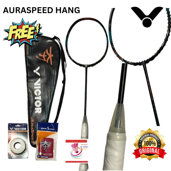 RAKET VICTOR BADMINTON BULUTANGKIS VICTOR AURASPEED HANG ORIGINAL