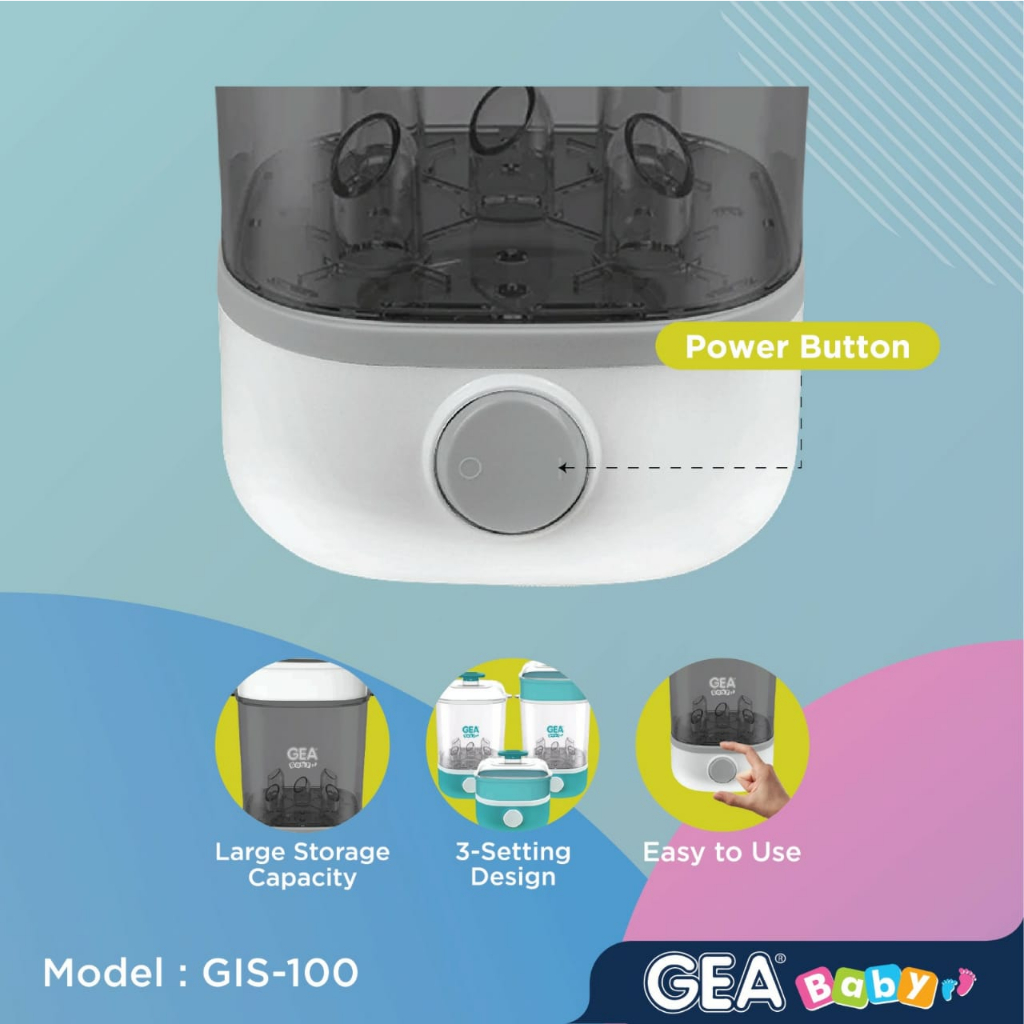 GEA Baby Instant Steam Sterilizer GIS-100 / sterilisasi uap / steril botol bayi