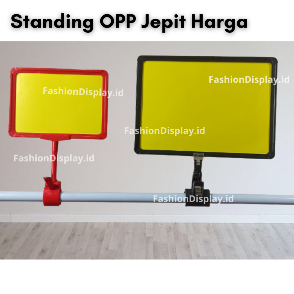 Standing Harga Papan Harga Promo Sale Jepit Harga Kertas Harga Penjepit Harga Obralan - BH