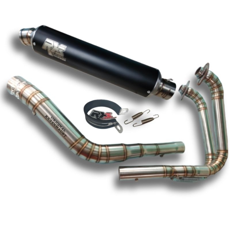 knalpot Racing ninja25 r25 Mt25 cbr250 original RX3 EXHAUST D8 Coating