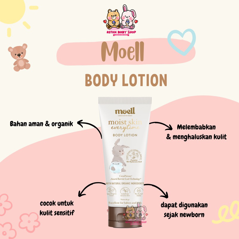 Moell Body Lotion 185 gr Lotion Bayi &amp; Anak