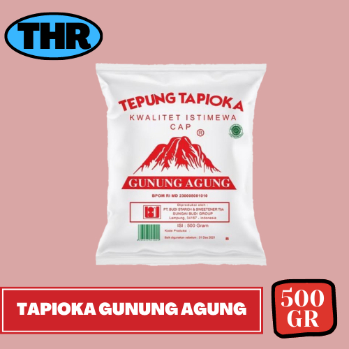 

Tepung Tapioka Cap Gunung Agung 500gr