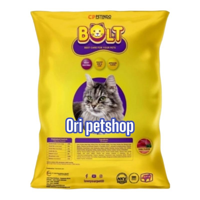 Bolt Donat Cat Food 20kg Makanan Kucing Dewasa Bolt - Grab/Gosend