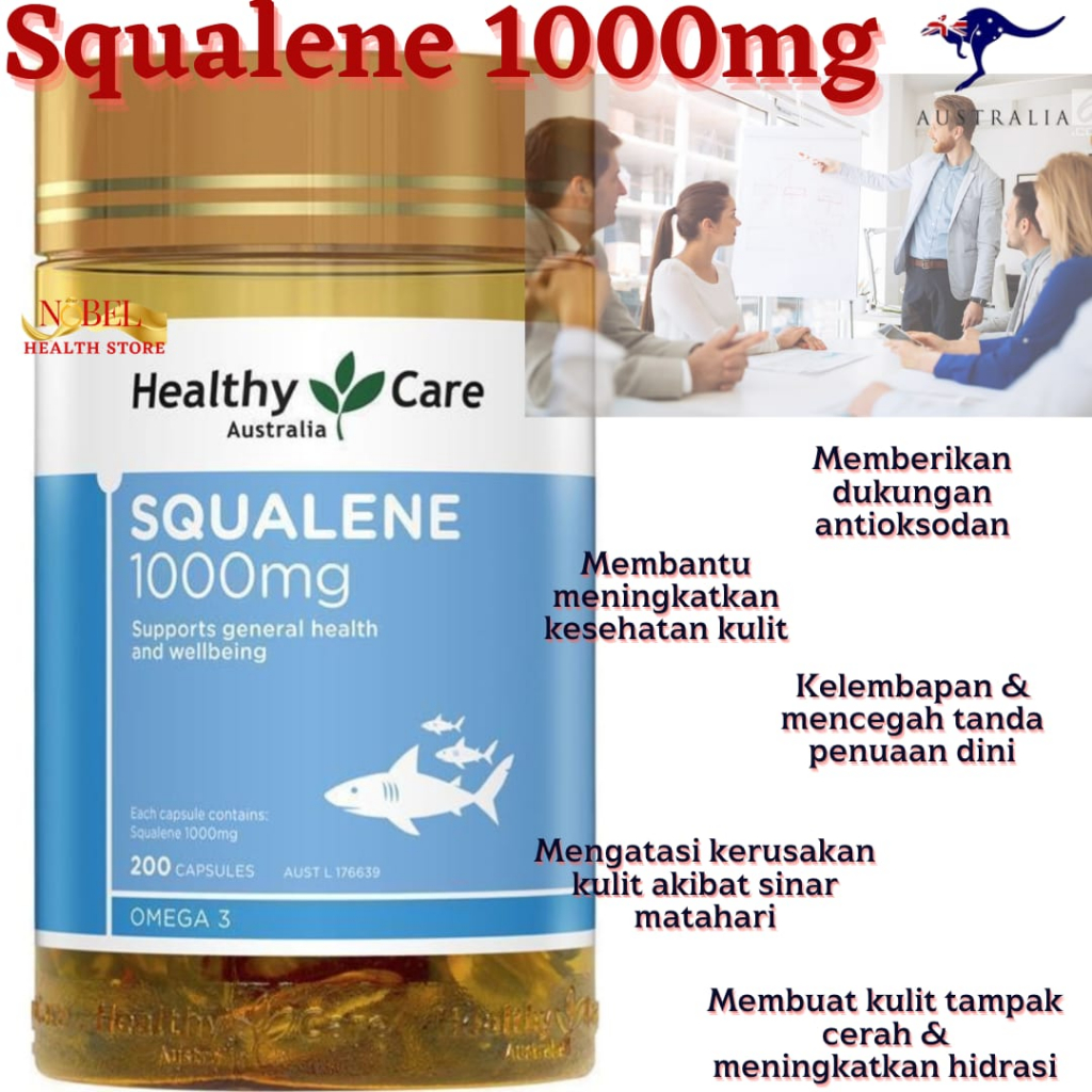 Healthy Care Squalene 1000mg 200 Capsules