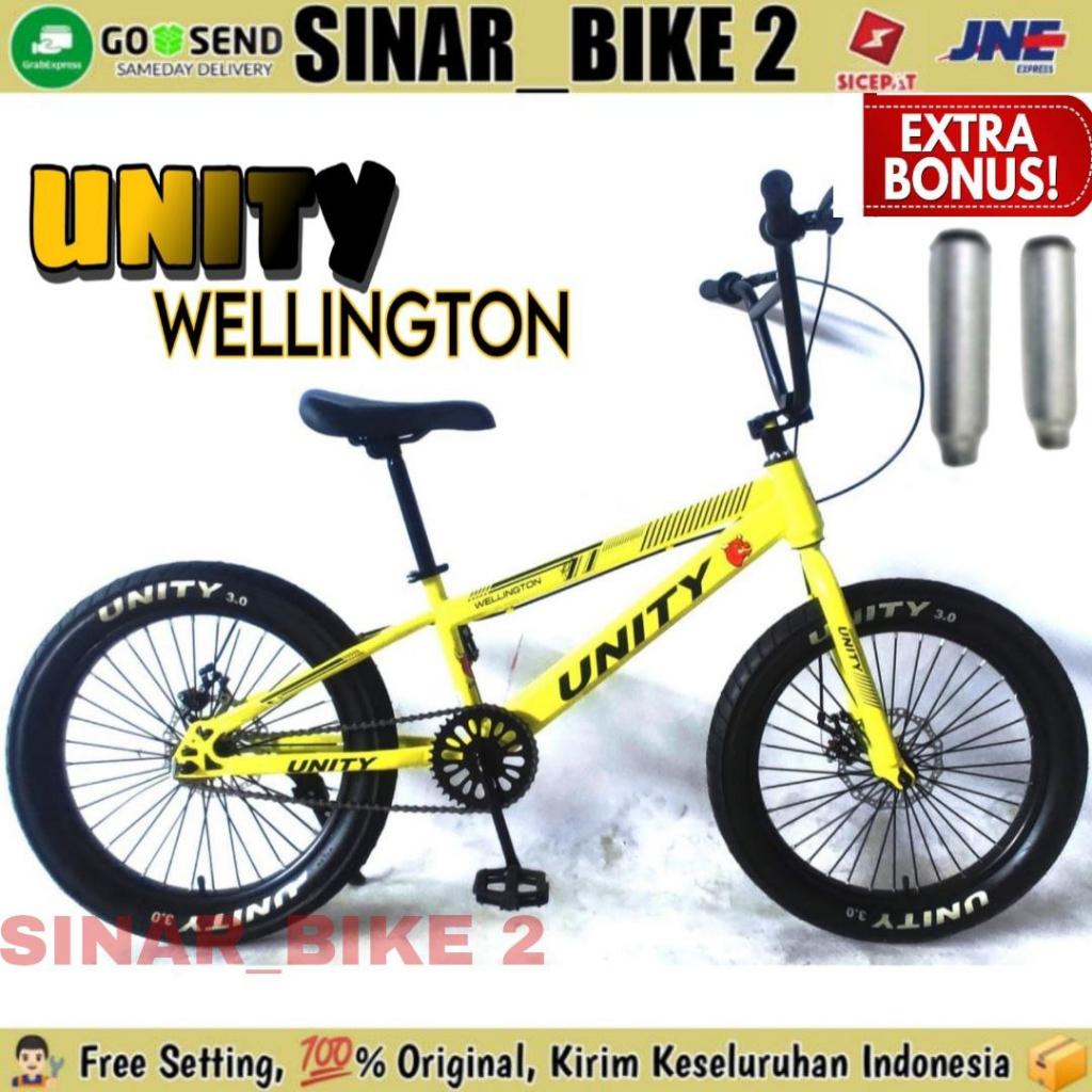 Sepeda Anak Laki BMX UNITY WELLINGTON 20 Inch Rem Cakram Ban Jumbo 3.0